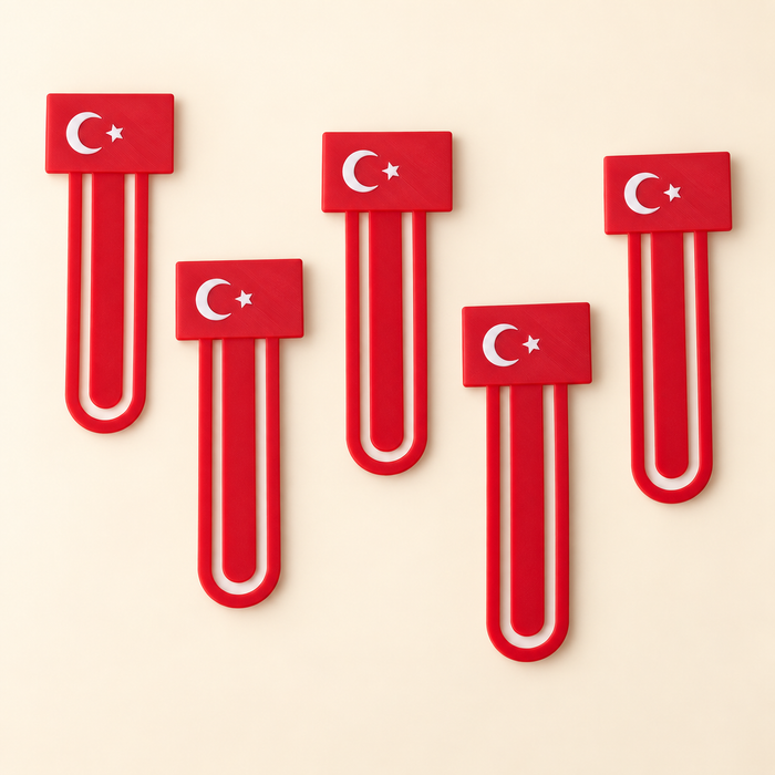 Türk Bayraklı Kitap Ayracı